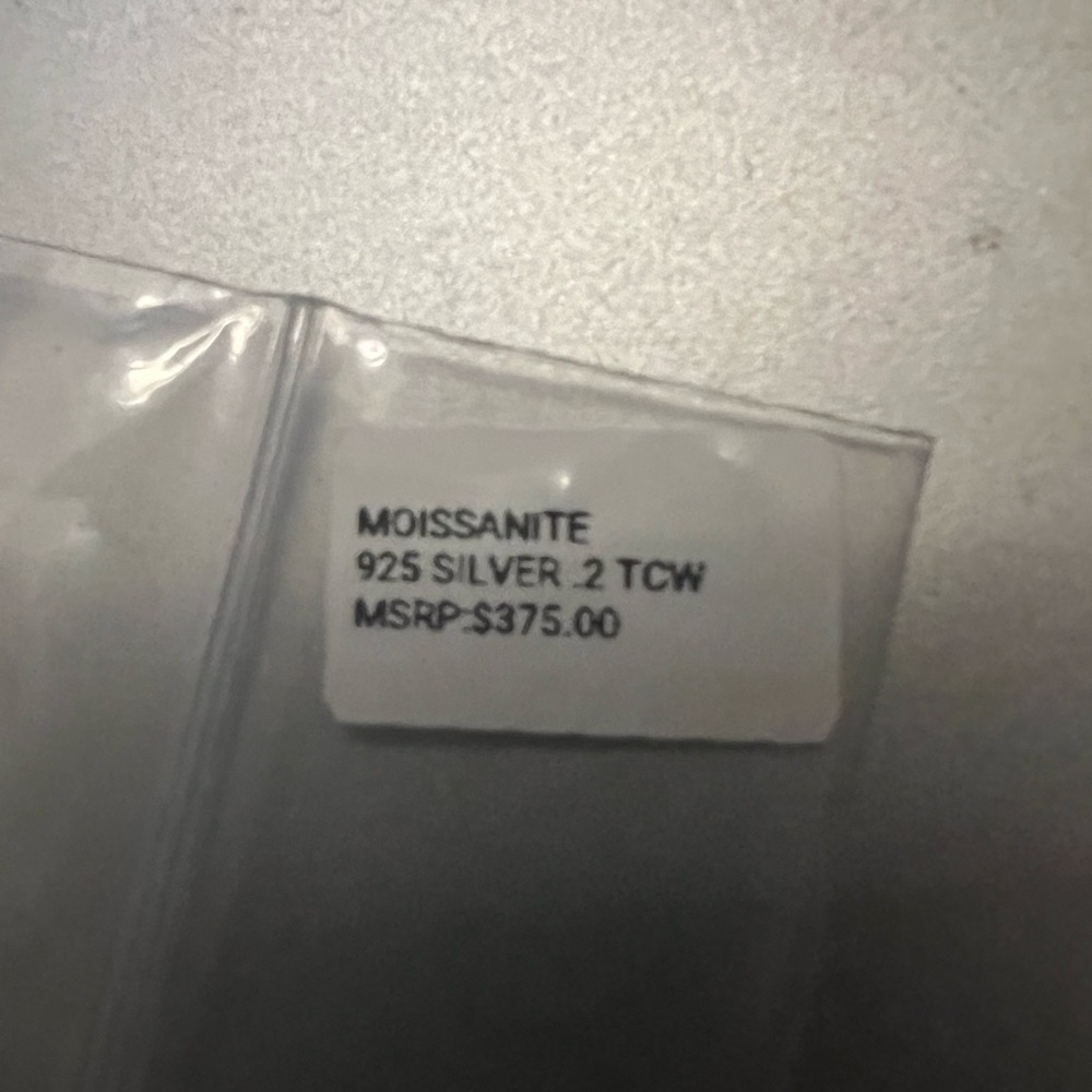 Moissanite Dreams .2 TCW Studs • 925 Sterling Silver • NWT - Picture 7 of 8
